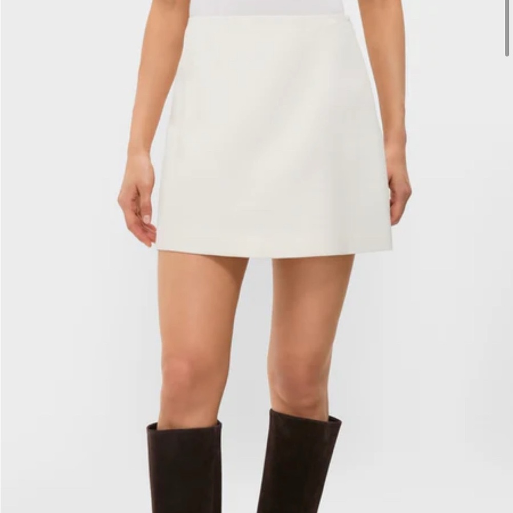 Theory Women's Cream Mini Skirt